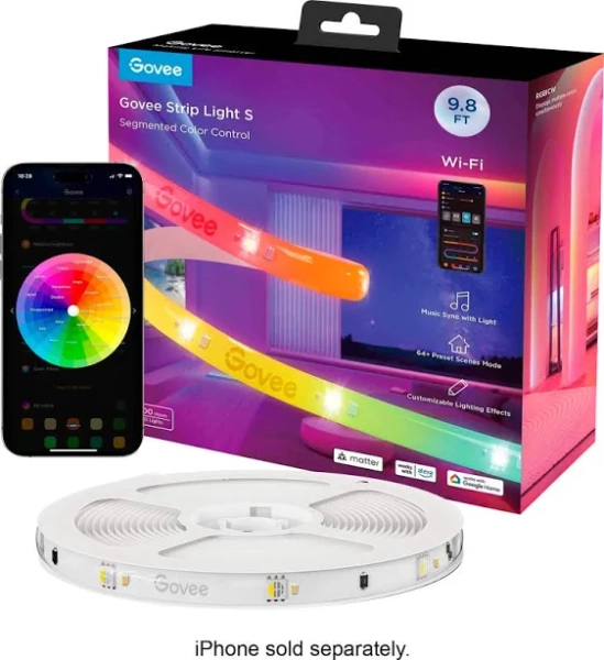 Govee 9.8ft Wi-Fi RGBICW LED Strip Light