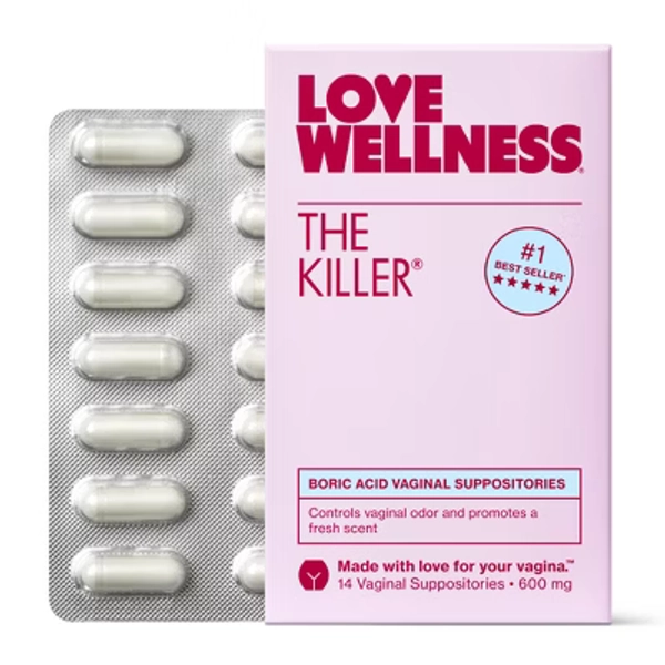 Love Wellness The Killer Boric Acid Suppositories - 14ct