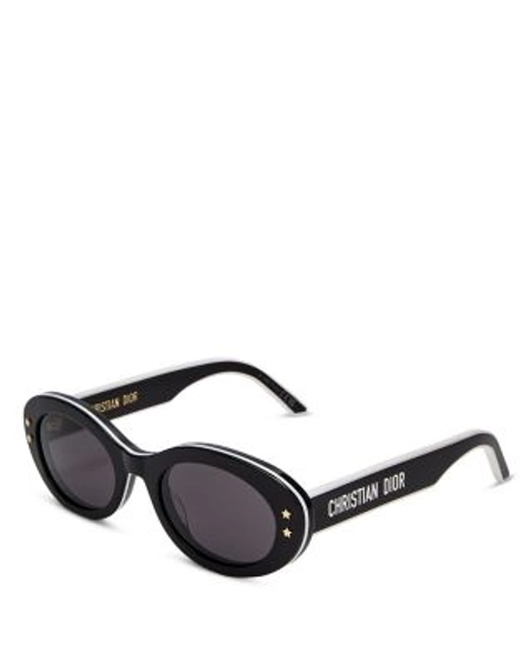 DiorPacific B4I Oval Sunglasses, 51mm