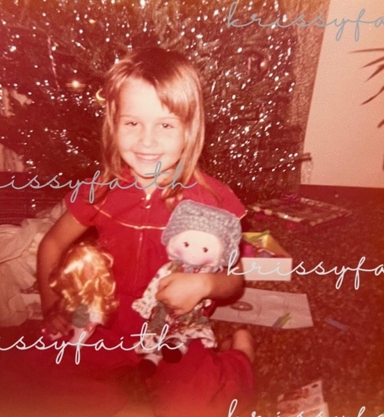 Vintage Photo Christmas Morning Holly Hobbie 1970’s Snapshot