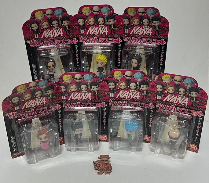 NANA Yurarin Mascot 7types-Complet<wbr/>e ! BANDAI 2006 "UNOPENED" Very Rare ! genuine