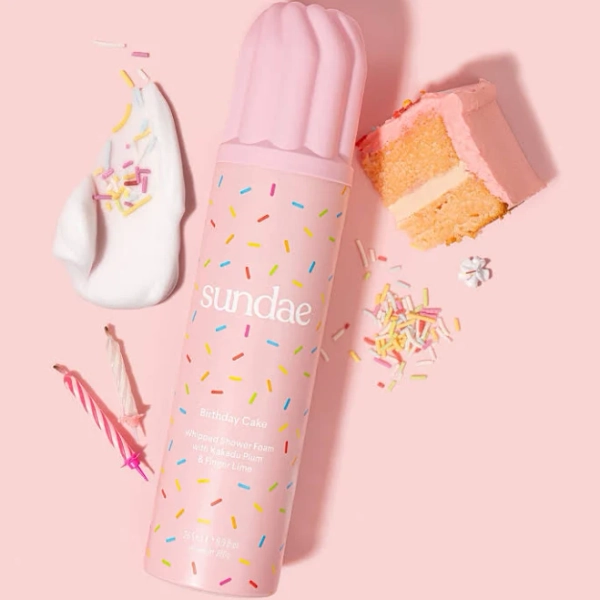 Sundae Birthday Cake Whipped Shower Foam