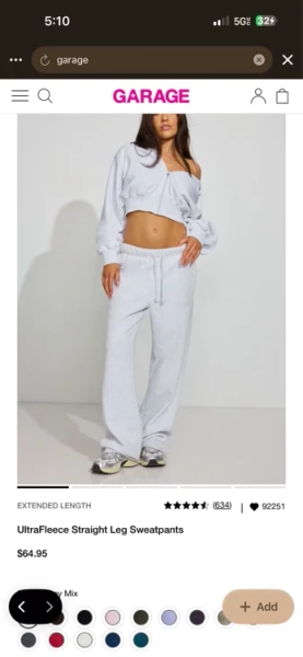 UltraFleece Straight Leg Sweatpants