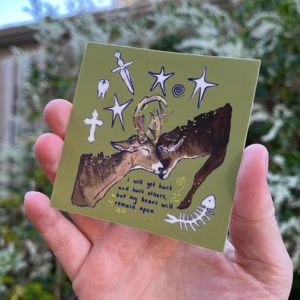 But My Heart Will Remain Open Sticker