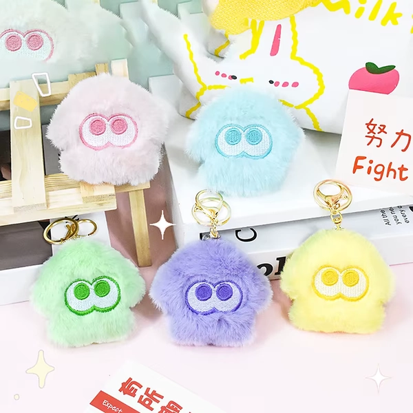 Cartoon Splatoon Inkling Plush Keychain Anime Orange Red Inkling Kawaii Animal Backpack Pendant Soft Stuffed Cartoon Toy Doll - AliExpress 36