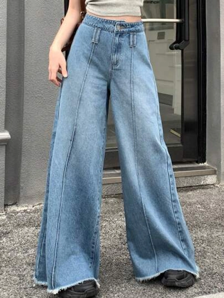 DAZY Women's Casual Loose Wide Leg Jeans