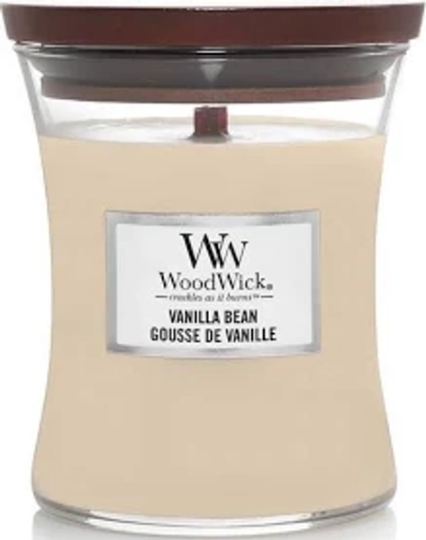 WoodWick Geurkaars Vanilla Bean Medium
