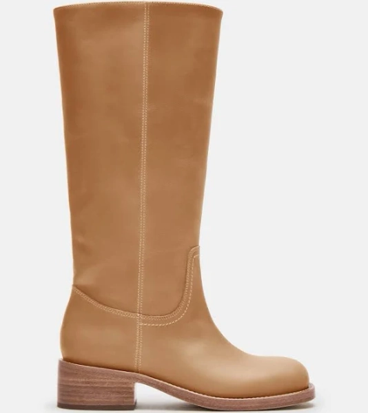 Steve Madden Women's Riggs Wide Calf Leather Boots
