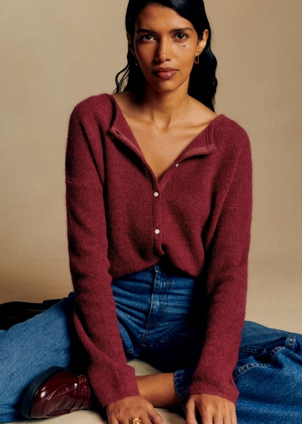 Gaspard Cardigan - Burgundy