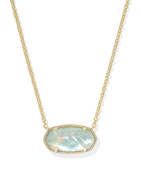 Elisa Gold Statement Short Pendant Necklace