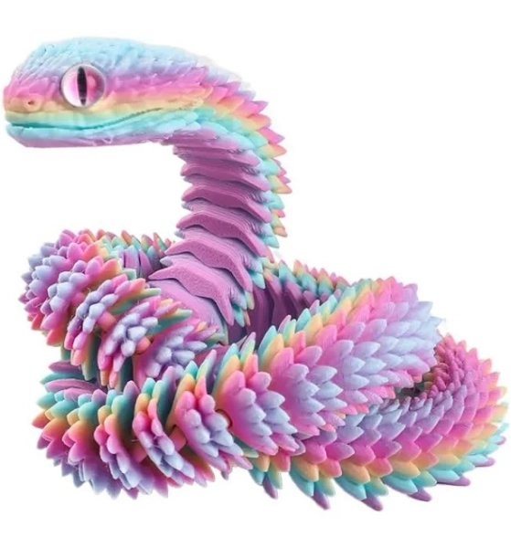 Realistic 3d Printed Snake Toy 30/45/60cm Animal Simulation Model