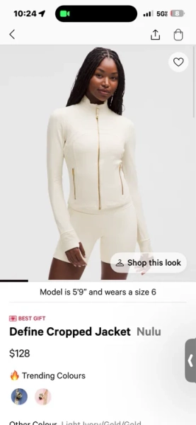 Define Cropped Jacket *Nulu - Black/Gold/Gold - 2
