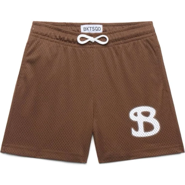 Bucketsquad Solid Mocha Youth Shorts Kids
