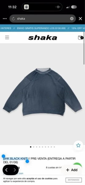 SHK BLACK KNIT
