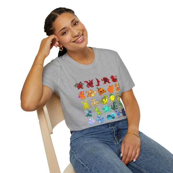Neopets Rainbow Unisex Softstyle T-Shirt - Etsy