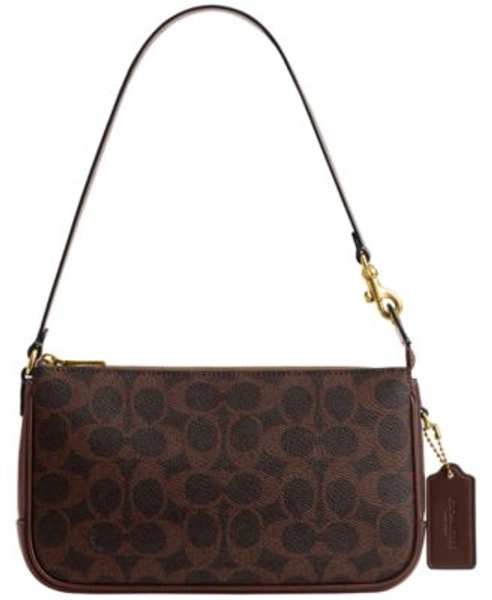 Plaza Small Signature Canvas Shoulder Bag