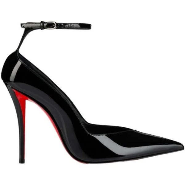 Christian Louboutin black pointed-toe pumps