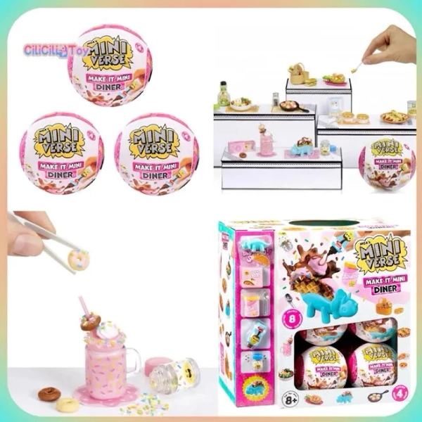 Mga Miniverse Make It Mini Diner Series Blind Box 2025 New Mystery Box Play House Toy Decoration