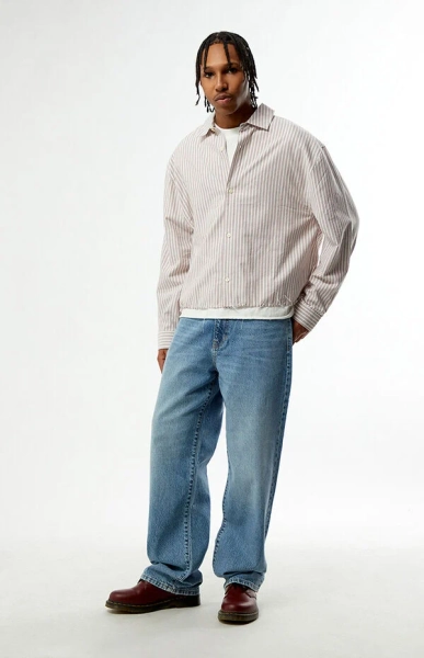 Dylan Baggy Jeans Medium Blue