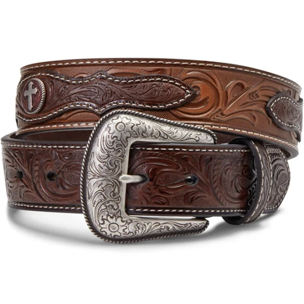 Ariat Men's Tooled Cross Belt