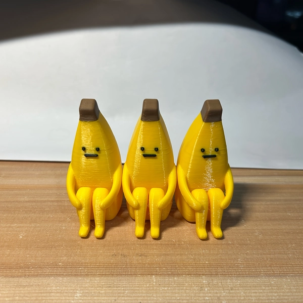 Anxious Banana Model Collectible Figurine, Durable Plastic with Expressive Eyes & Mouth, Desktop Decor for Home Office Car, No Electricity Needed, Perfect Holiday Birthday Gift for Halloween Christmas Easter, Banana Decor Office Decoration