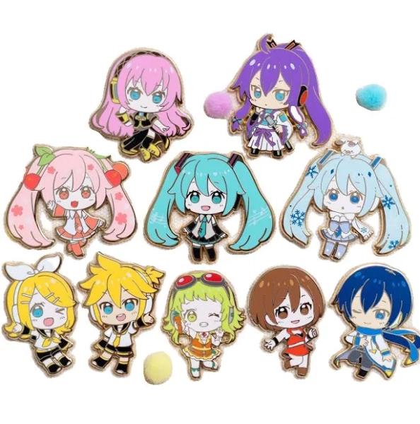 Miku Hard Enamel Pin Set