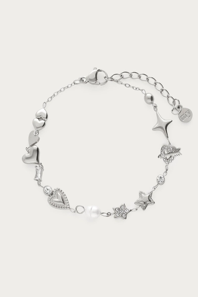 Minimalistisches Armband mit Herzen und Sternen | My Jewellery