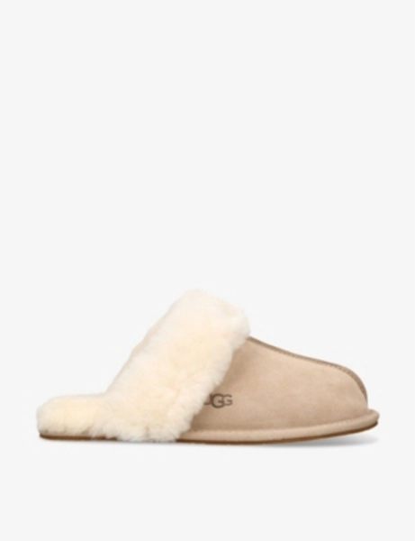 Scuffette II brand-debossed suede slippers - EUR 36 / 3 UK WOMEN