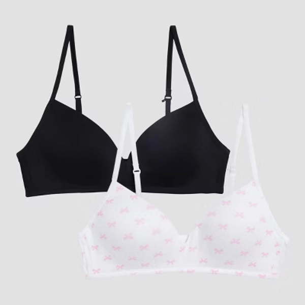 Hanes Girls' 2pk Molded Bra - 34A