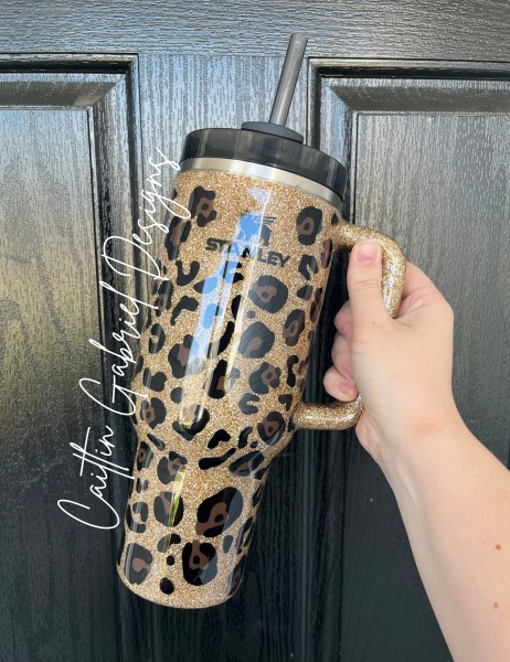Gold Leopard Tumbler | Stanley | YETI | Simple Modern Trek