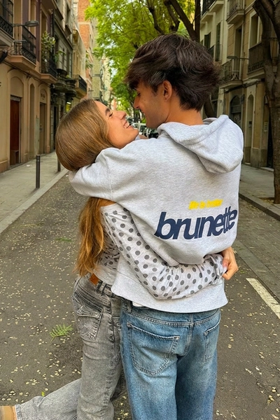 Brunette hoodie