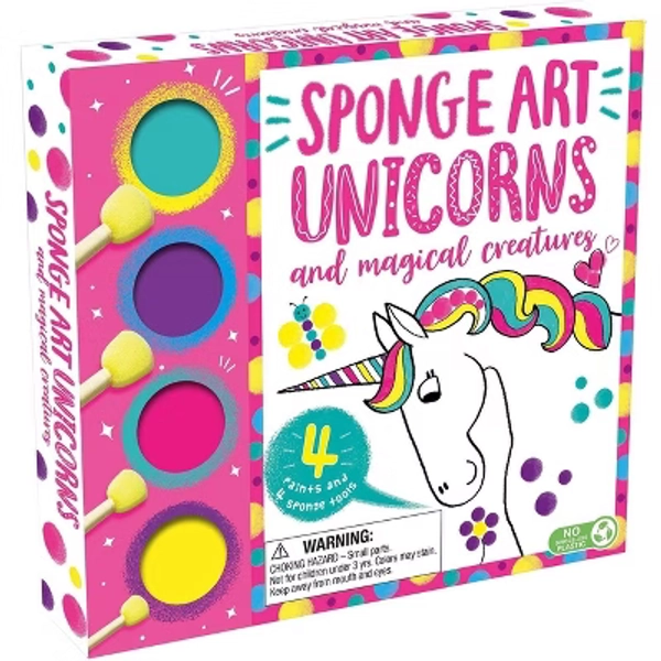 Sponge Art Unicorns and Magical Creatures - by  Igloobooks (Hardcover)