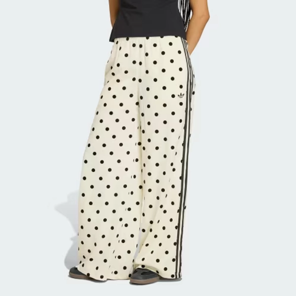 SATIN POLKA DOTS WIDE LEG PANT
