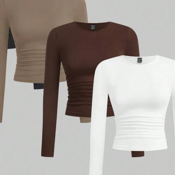 SHEIN Ruched Bodycon Graphic Tee