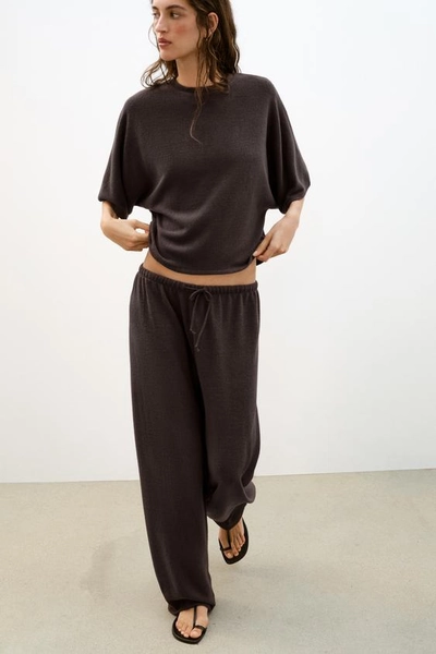 RUSTIC WIDE-LEG TROUSERS