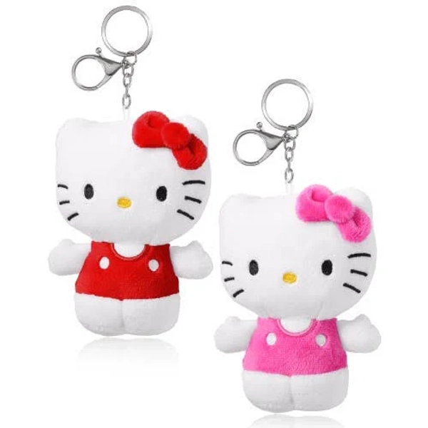 Hello Kitty Plush Keychain Set