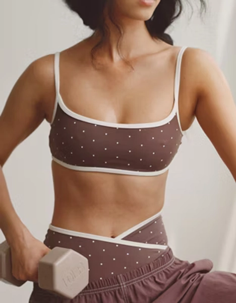 OFFLINE By Aerie Real Me Tipped Scoop Sports Bra