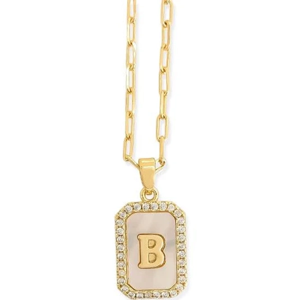 B Letter Necklace
