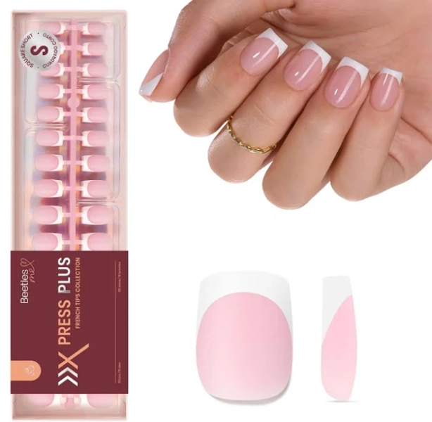 Beetles French Tip Press On Nails