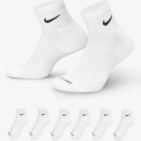 Men's Nike Everyday Plus Cushioned Training Ankle Socks