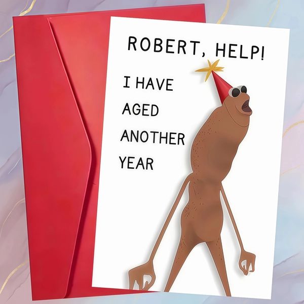 Humorous Marcus The Bug Birthday Card with Envelope - Unique Gift for Women, Men, Friends, Family - Cute Bug Design with 'Another Year Older' Text - Perfect for Christmas, Anniversaries, Any Occasion, Birthday Card, Quirky Design