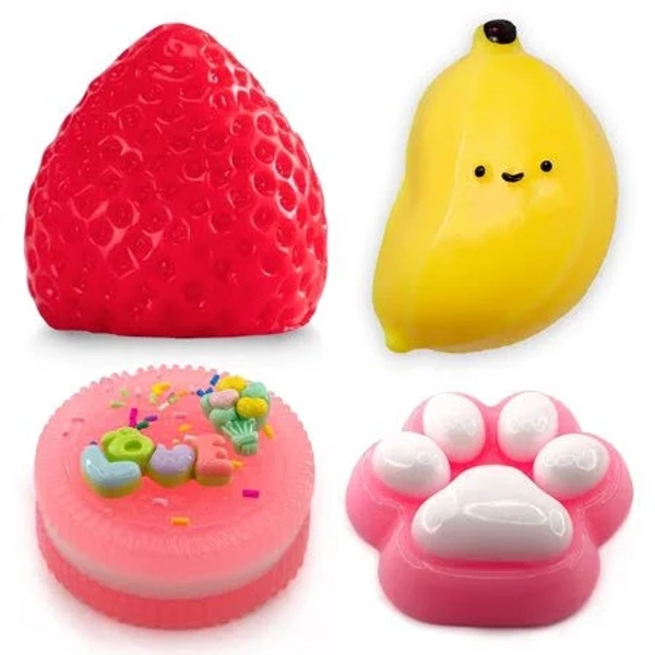 4 Pack Taba Squishy Toy Set