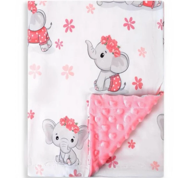 Baby Girl Soft and Breathable Fuzzy Toddler Throw Blanket