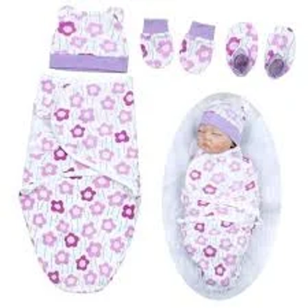 Reborn Baby Dolls Blanket with 4pcs Accessories Set