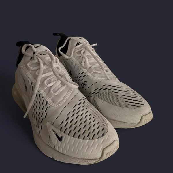 Nike Air Max 270 white and black sneakers...
