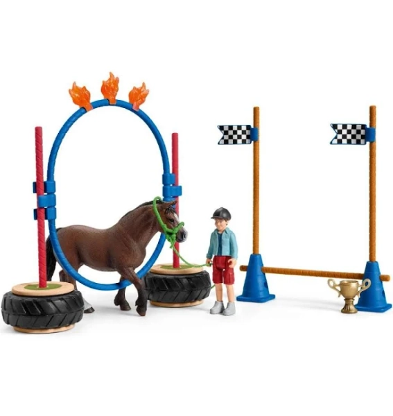 Schleich Farm World Pony Agility Race Playset