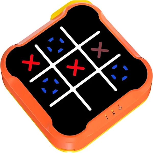 3 in 1 Electronic Tic Tac Toe Game, Handheld Digital Tic Tac Toe Bolt Game with Silent Mode, Portable Educational Toy Gift for Kids & Adults