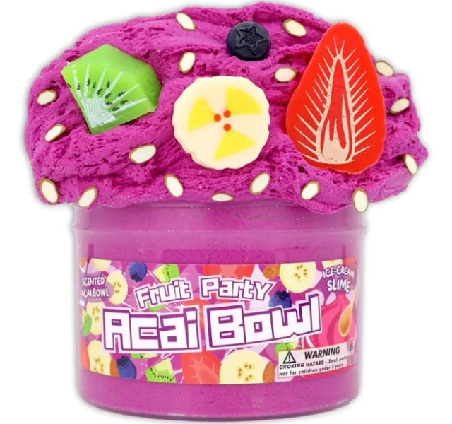 Acai Bowl Fruit Party Slime
