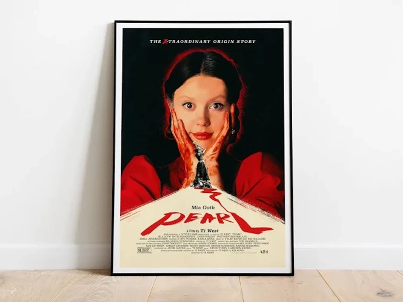 Pearl, Ti West, Mia Goth, 2022 - HQ Movie Poster, Premium Semi-Glossy Paper