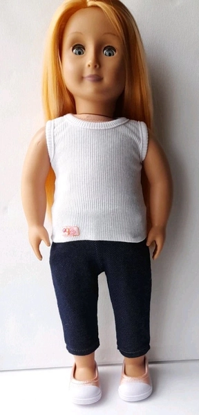 Our Generation 18" Girl Doll - HOPE - Strawberry Blonde-  3 Piece Casual Outfit